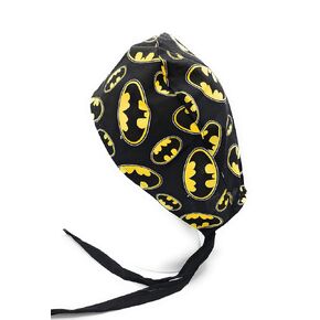 Comic Superhero Bat Surgical Scrub Cap Medical Hat Hospital Cover