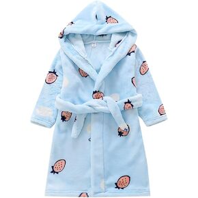 Baby Toddler Kids Hooded Plush R𝐨be 𝐏ajamas Fleece BathR𝐨be Boys BathR𝐨be Soft Warm Winter Fuzzy R𝐨be (C, 3-4 Years)