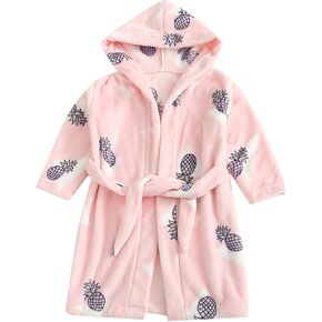 Baby Toddler Kids Hooded Plush R𝐨be 𝐏ajamas Fleece BathR𝐨be Boys BathR𝐨be Soft Warm Winter Fuzzy R𝐨be (G, 18-24 Months)
