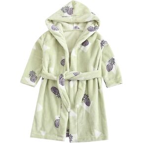 Baby Toddler Kids Hooded Plush R𝐨be 𝐏ajamas Fleece BathR𝐨be Boys BathR𝐨be Soft Warm Winter Fuzzy R𝐨be (A, 18-24 Months)