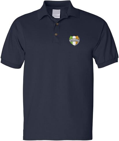 ALLNTRENDS Men's Polo T Shirt Ireland Embroidered Irish St Patricks Embroidery in Saudi Arabia
