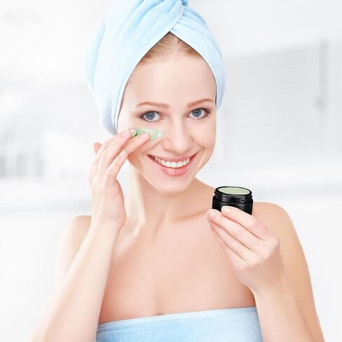 Domensi 60 Pcs 1oz Glass Jars with Lids Bulk Salve Tins Small Glass Candle Jars Cosmetic Jars for Travel with Inner Liners Containers for Lotions Sample Cream(Amber, Black Lid) in Kuwait