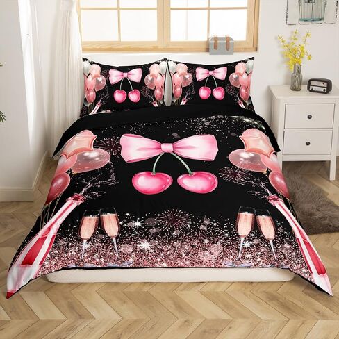 Erosebridal Kids Pink Princess Comforter Cover Dreamy Fairy Tales Castle Girls Toddler Bedding Set Cartoon Rainbow Duvet Cover for Teen Women Bedroom Decor,Magical Carriage Princess Bed Set in Saudi Arabia
