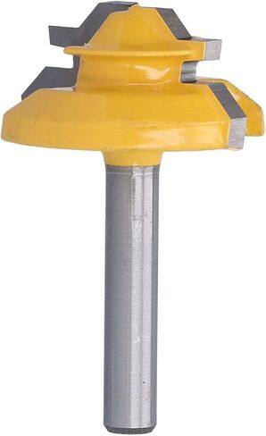45° Router Bit 1 / 4in Shank | Alloy Wood Cutting Tool for CNC / Milling Machine | Carbon Steel Milling Cutter for Woodworking Projects / Cabinets / Drawers (1-3/8 inches) in Saudi Arabia