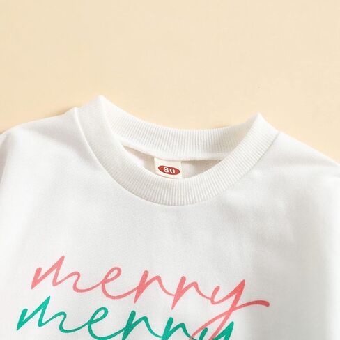 Youth Undershirt Toddler Infant Boys Girls Christmas Long Sleeve Letter Prints Pullover Tops Boys Sweatshirt in Saudi Arabia