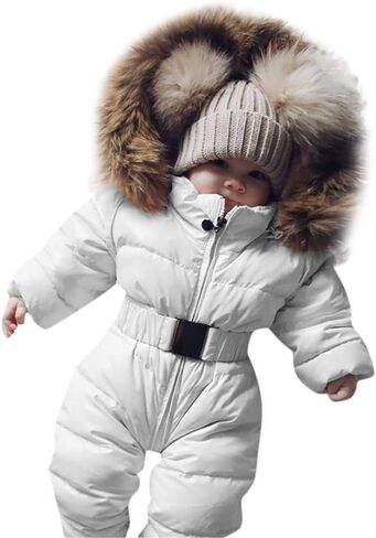 Winter Down Coats for Kids Baby Boys Girls Toddler Baby Puffer Snow Coats Jacket Hoods Infant Baby Winter Jacket in Saudi Arabia