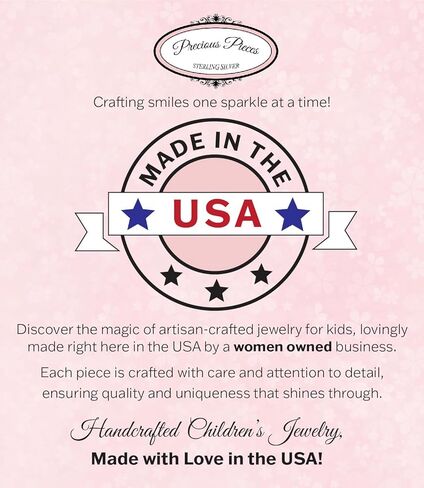 Children's Sterling Silver First Communion Rosary Bracelet with High End Crystals and CZ Cross (6-6.5") in Kuwait