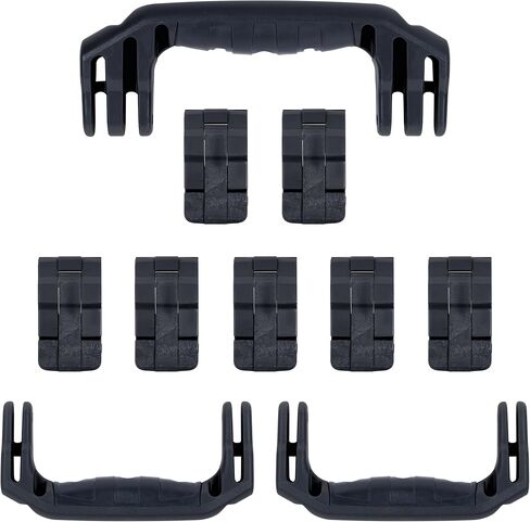 Pelican 1650 Replacement Handle & Latch Set by ColorCase - Black Handles & Double Throw Latches in Kuwait