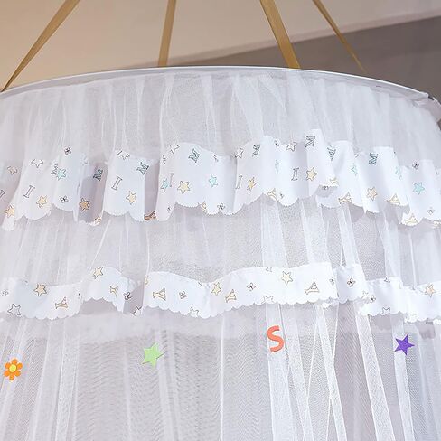 Alvinlite Deptible Dome Mosquito Net ، Round Round Summer Baby Crib Mesh Canopy Bed Netting Children Room Decoration -007 (Pink) Dome in Saudi Arabia