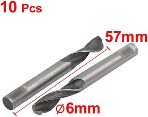 10pcs M42 HSS Saw Drill Bit 2-Flute Pilot Drilling Drill Bits for Hole Saw Arbor Pilot Pin Drill Hole 6mmx57mm in Saudi Arabia