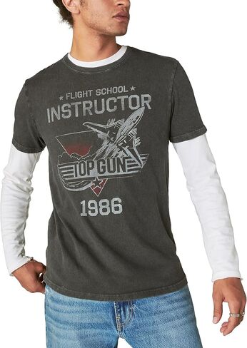 Lucky Brand Men's Top Gun 1986 Tee in Saudi Arabia