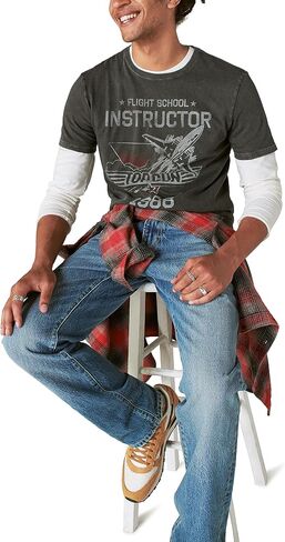 Lucky Brand Men's Top Gun 1986 Tee in Saudi Arabia