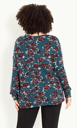 EVANS Women's Plus Size Top Soft Touchfloral in Saudi Arabia