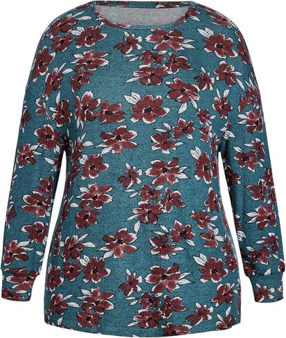 EVANS Women's Plus Size Top Soft Touchfloral in Saudi Arabia
