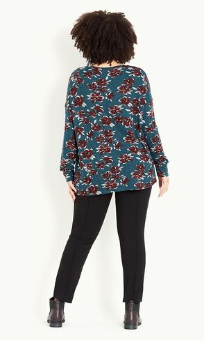 EVANS Women's Plus Size Top Soft Touchfloral in Saudi Arabia