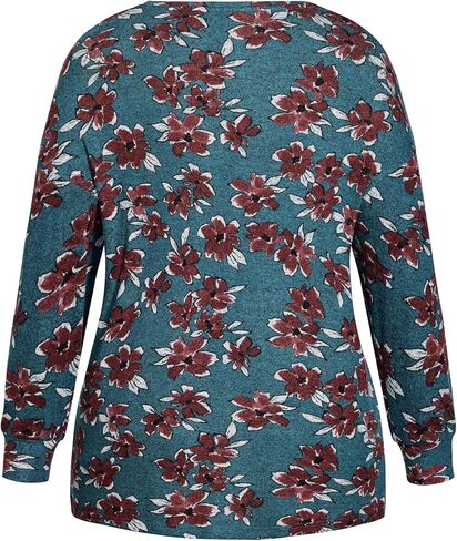 EVANS Women's Plus Size Top Soft Touchfloral in Saudi Arabia