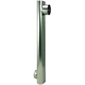 Replacement For Compatible With Deflect-O Aluminum Silver/White Oval Adjustable Skinny Duct 4.875 Dia. x 27 to 4