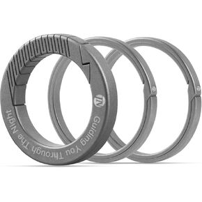 ThruNite Titanium Keychain Rings, Split Side Pushing Key Rings Bulk, 2PCS 30mm Heavy Duty Key Ring for Home Car Office Keys Attachment, 30mm in Kuwait