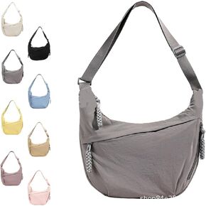 Limorence Crossbody Bag, Limorence Women's Fashion Plain Color Nylon Crossbody Bag, Large capacity simple and practical