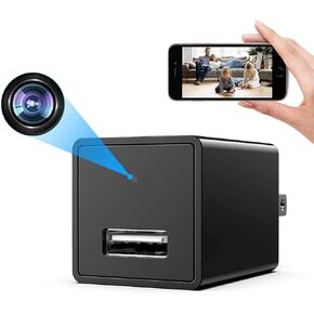 Wireless Smart USB Charger 1080P Spy Home Baby Monitor Surveillance Camera Detector Hidden Home WiFi Security Video Nanny Camera Motion Detection Remote View