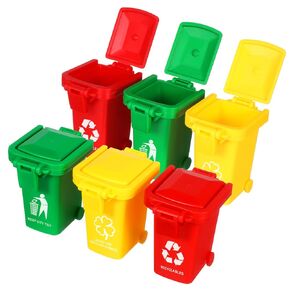 BESPORTBLE 6Pcs Garbage Bins Learning Trash Can for Enhances Hand Eye Coordination and Environmental Awareness