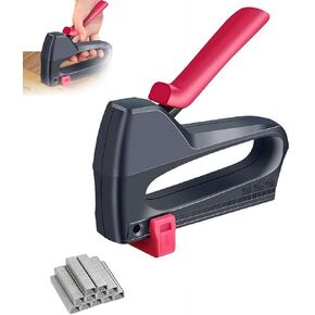 Staple Gun for Wood,Heavy Duty Upholstery Stapler Staple with 900 Staples,for Wood Furniture, Floor, Wooden Box, Photo Frame, Carpet