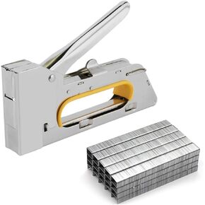 Pneumatic Power Nailer Decorative Tool Furniture Stapler Heavy Duty Nail Gun with 2400pcs Nails Stainless Steel for Woodworking for Furniture Binding