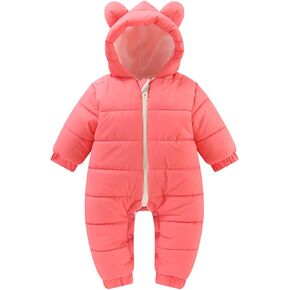 Toddler Baby Winter Coats Romper Boys Girls Lightweight Water-Resistant Down Jacket Zip Windproof Puffer Padded Outwear