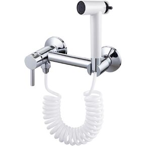 Handheld Bidet Sprayer Brass Baby Cloth Diaper Sprayer, Hot & Cold Water, Portable Faucet with Hose for Feminine Wash Pet Cleaning, Easy Installation(3m Hose)