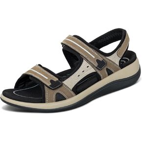 Orthofeet Women's Orthopedic Leather Adjustable Venice Sandals