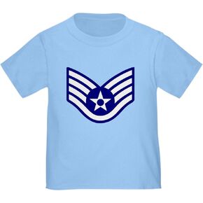 CafePress USAF: Ssgt E 5 Toddler T Shirt Cute Toddler Graphic Tee, 100% Cotton