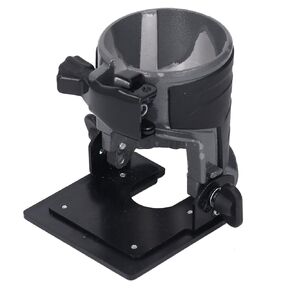 Aluminum Trimming Machine Base | - 30-45° Adjustable Angle for Woodworking/Engraving | 65mm Clamping Diameter | Compatible with Routers & Trimmers