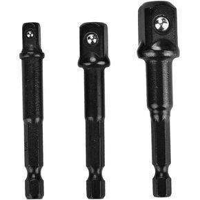 BasebitaPter with Long Durability, Suitable for Standard Drilling Base Adapter, 3pcs for Electric Tools (Black)