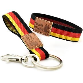 BDM Germany bracelet, elastic Germany flag bangle for men and women, German leather bracelet with stamp in Kuwait
