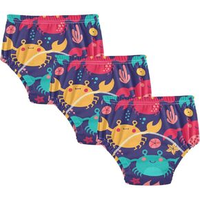Toddler Potty Training Underwear Cotton Absorbent Soft Baby Girl Boy Potty Training Pant 2T-5T