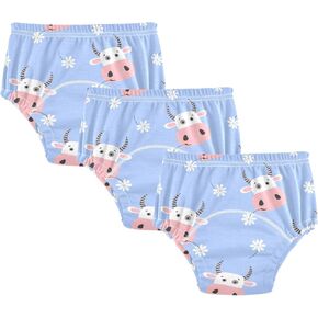Toddler Potty Training Underwear Cotton Absorbent Soft Baby Girl Boy Potty Training Pant 2T-5T