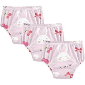 Toddler Potty Training Underwear Cotton Absorbent Soft Baby Girl Boy Potty Training Pant 2T-5T