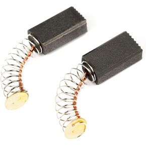 2pcs 5mm x 8mm x 15mm Carbon Motor Brush - For Mini Power Drill Electric Grinder - With Spring Coil Copper Wire Electrical Spare Part Accessory Brushes Set Replacement Electronic Rotary Tool
