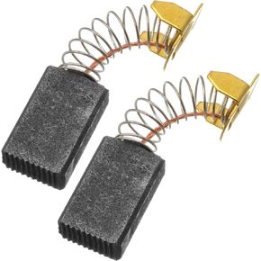 2pcs 6mm x 12mm x 20mm Carbon Motor Brush - For Generic Electric Motor - With Spring Coil Copper Wire Electrical Spare Part Grinder Brushes Replacement Electronic Graphite Power Drill Tool