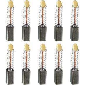 10pcs 10 * 5 * 5mm Carbon Brushes Fit Compatible Electric Motor Graphite Brushes Replacement Part Power Tools Accessory