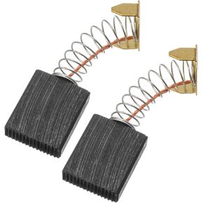 2pcs 6mm x 16mm x 20mm Carbon Motor Brush - For Generic Electric Motor - With Spring Coil Copper Wire Electrical Spare Part Grinder Brushes Replacement Electronic Graphite Power Drill Tool