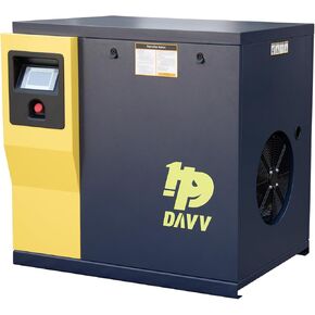 DV-10A Rotary Screw Air Compressor 460V/3Ph 7.5KW 10HP 125PSI 35CFM Heavy Duty Air Compressed System for Small Machining & Fabrication Workshops, Automotive