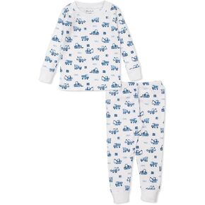 Kissy Kissy Boys Toddler Construction Trucks Print Long Pajamas Set