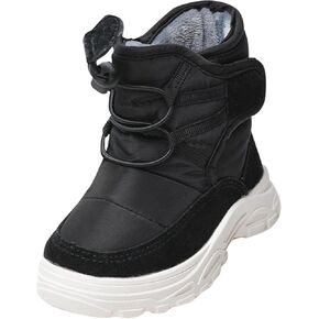 Girls Boys Plush Soft Sneaker Boot Slip 𝗥esistant Outdoor Warm Snow Day Soft Sole Breathable Sports Ankle Shoes