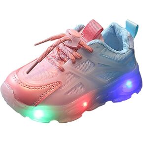 Toddler Boys Girls Light Up Shoes Infant Lightweight Mesh Walking Shoes Children Fashion Sneaker Kids Tennis Shoes