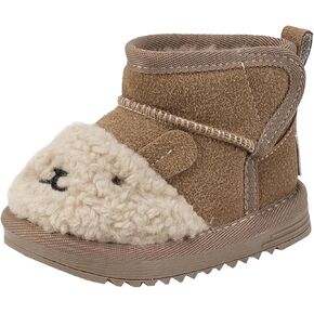 Toddler Snow Boots Cute Animal Winter Thick Cotton Warm Boots Fleece Furry Snow Boots Non Slip Walking Shoes