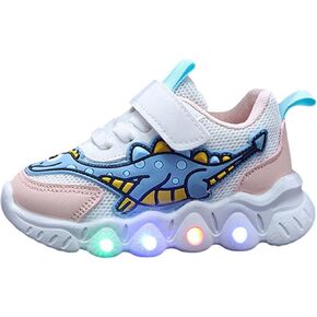 Sneakers for Girls Light Up Breathable Running Cute Shoes Boys Sneakers Anti-Slip Lace Up Girls Walking Sports Shoes
