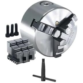 1pc K11 80 100 125 160 200 250 130 Lathe Chuck 100mm Sanou Four Jaw Self-Centering Chuck 4'' Scroll Chuck for Small L(K11-125)