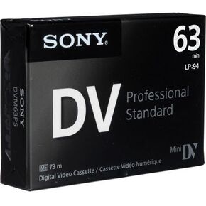 Sony DVM63PS MiniDV 63min Professional Standard - 5 Pack
