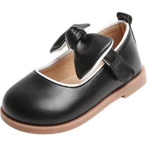 Baby Girl Mary Jane Dress Shoes with Bow Flower Girl Shoes Little Kid School Uniform Shoes for Wedding Party